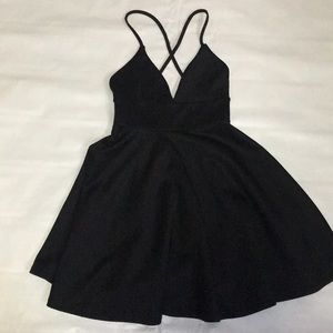 Black skater cross cross dress